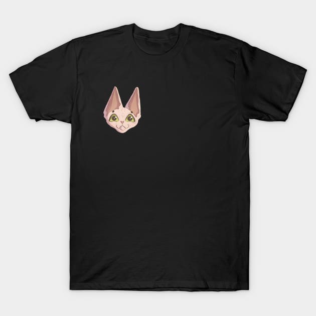 Sphinx Cat Head T-Shirt by Catstyle